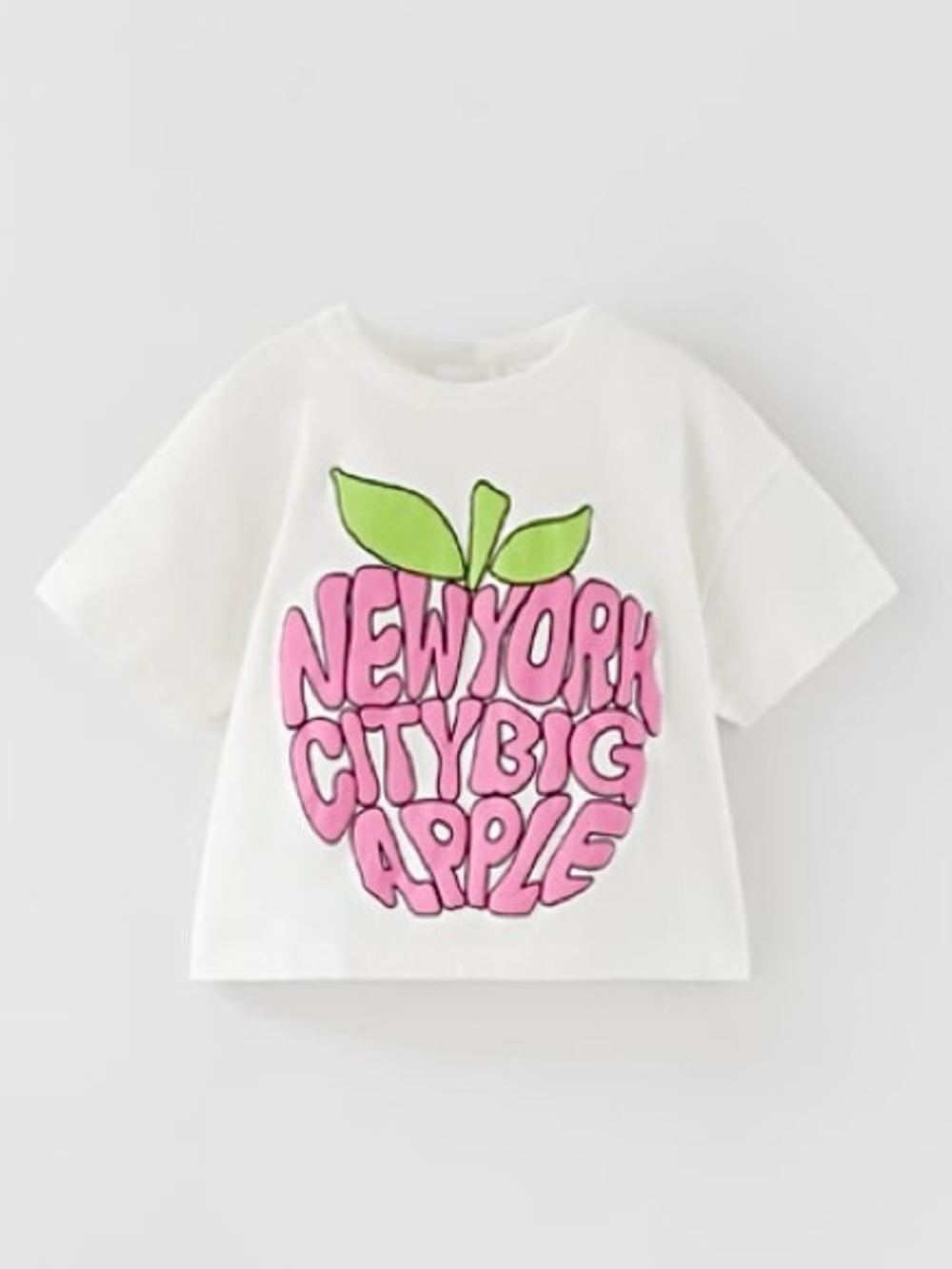 New ZARA Kids Girls 'New York City Big Apple' Graphic Tee